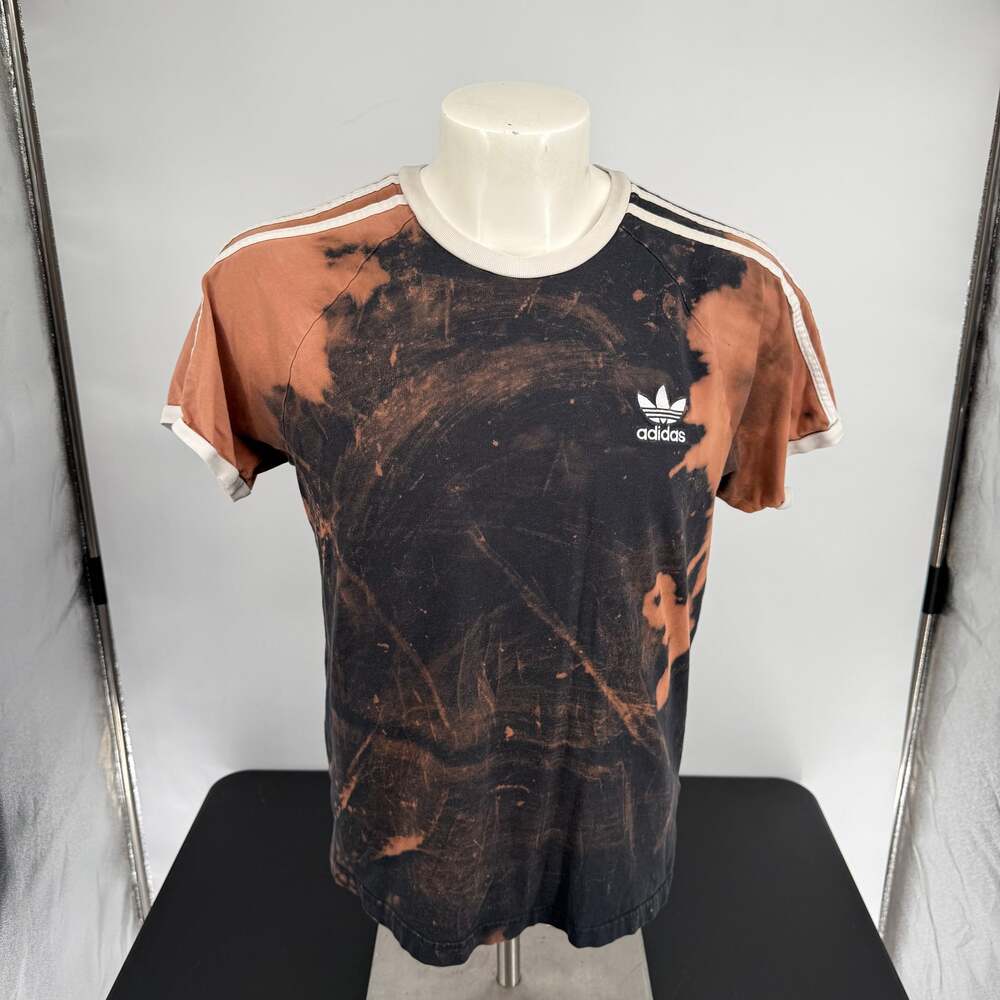 Adidas Men's Black and Brown Shirt